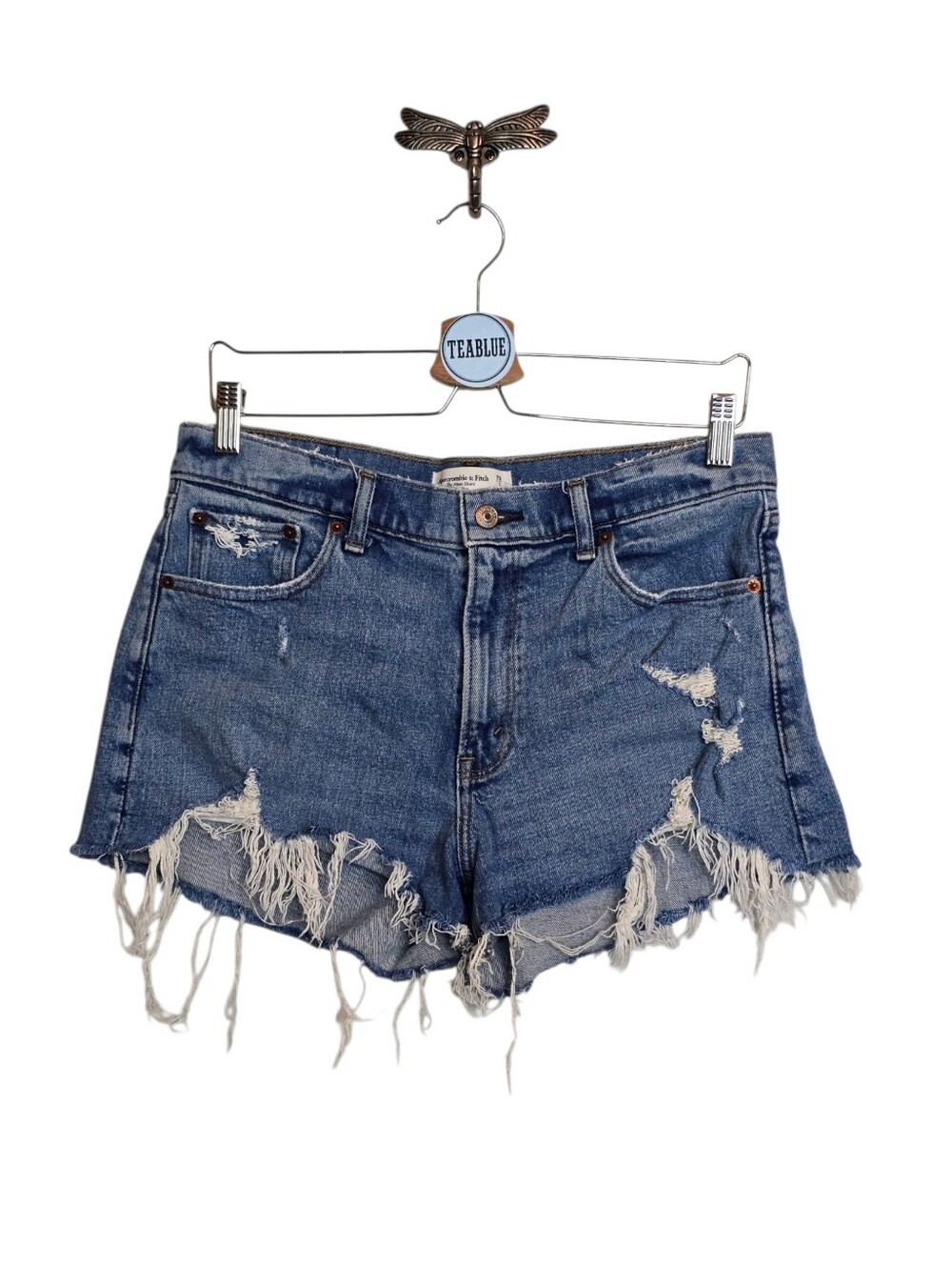 Abercrombie & Fitch The Mom Short Mid Rise Jean Short 29/8